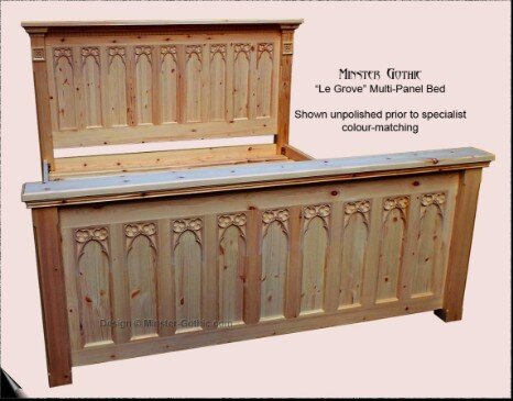Minster Gothic Classic "Le Grove" 18-Panel Super-King-Size Bed