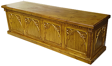 Minster Gothic Classic Style "Six-Footer"  Blanket / Storage / Toy Box