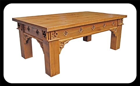 Minster Gothic Rustic Coffee Table