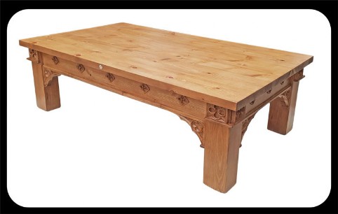 Minster Gothic Rustic Coffee Table