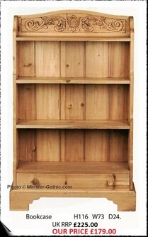 KeenPine Classics Low Open  Bookcase #0791