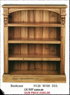 KeenPine Classics Low Bookcase #8931